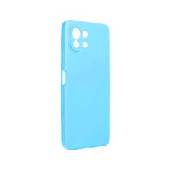Capa de Silicone com Moldura de Câmera para Xiaomi Mi 11 Lite Azul Capa de Silicone com Moldura de Câmera para Xiaomi Mi 11 Lite Azul